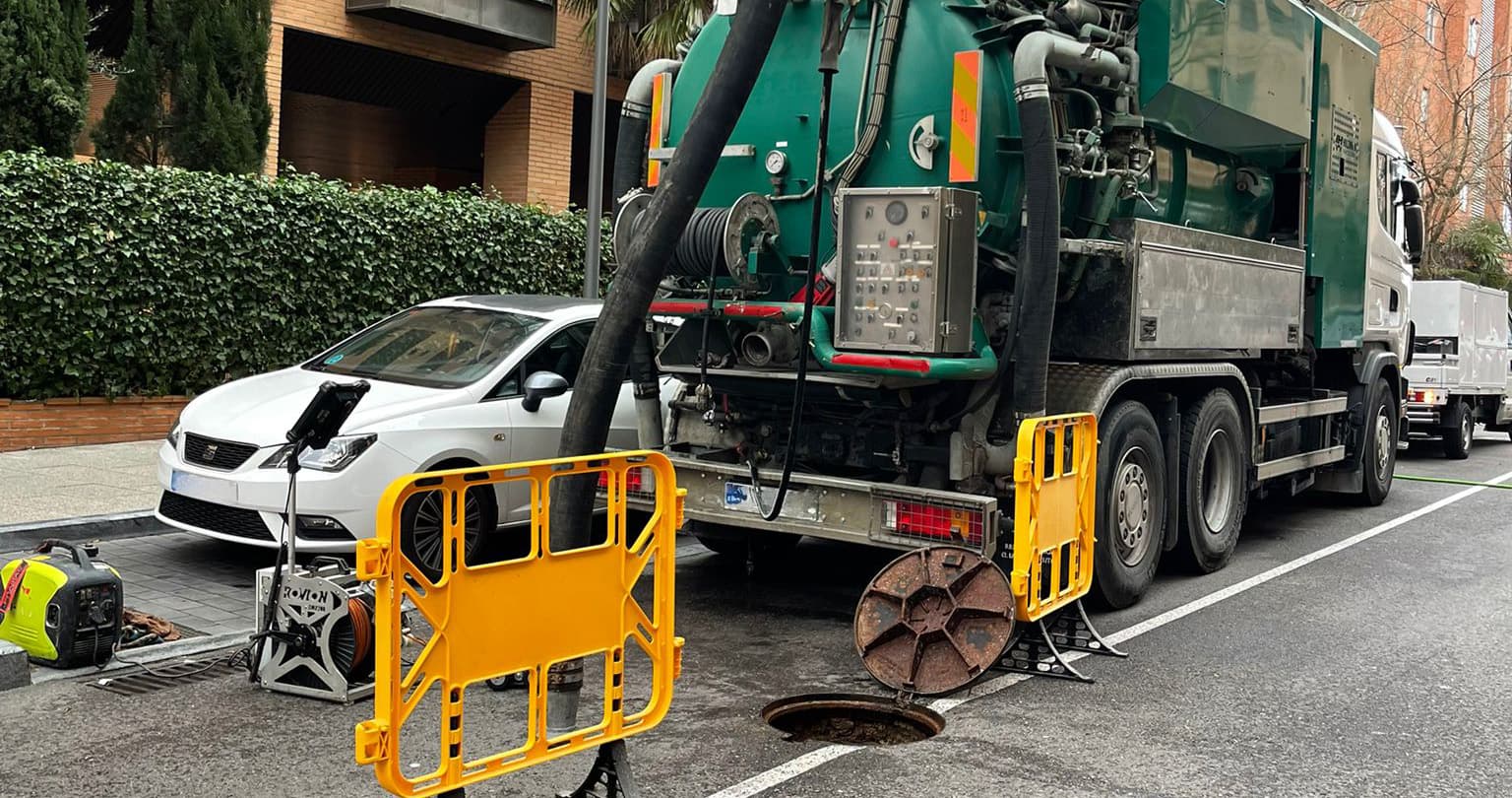 Fresado de tuberías y limpieza de alcantarillado en Madrid